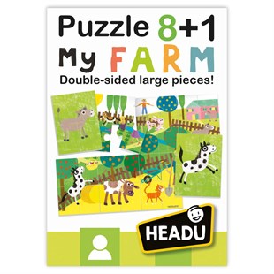 Headu Puzzle 8+1 Farm (2-5 Yaş)